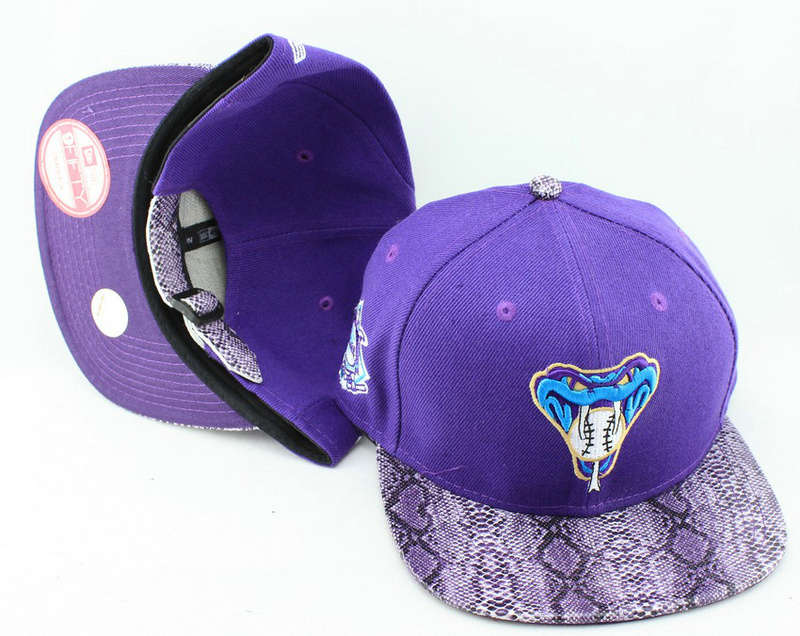 Arizona Diamondbacks Purple Snapback Hat JT 0613